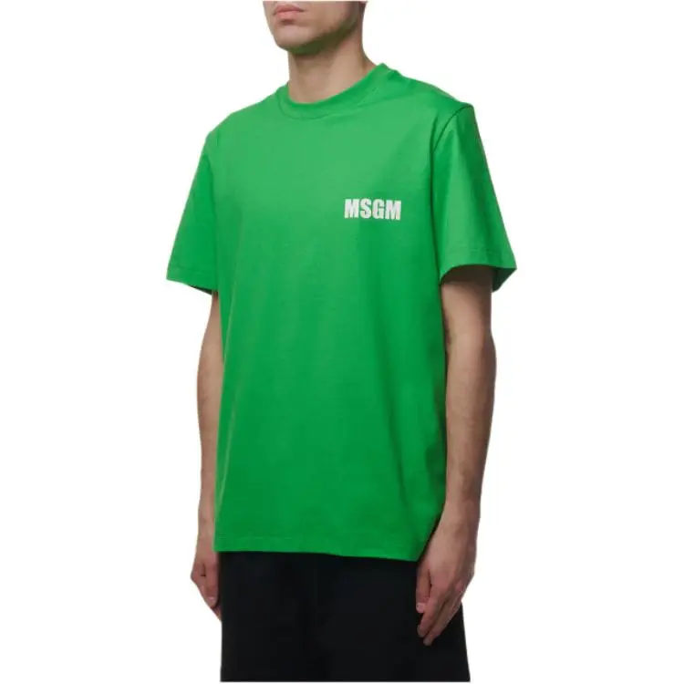 MSGM T Shirt Men's Emerald Green-2