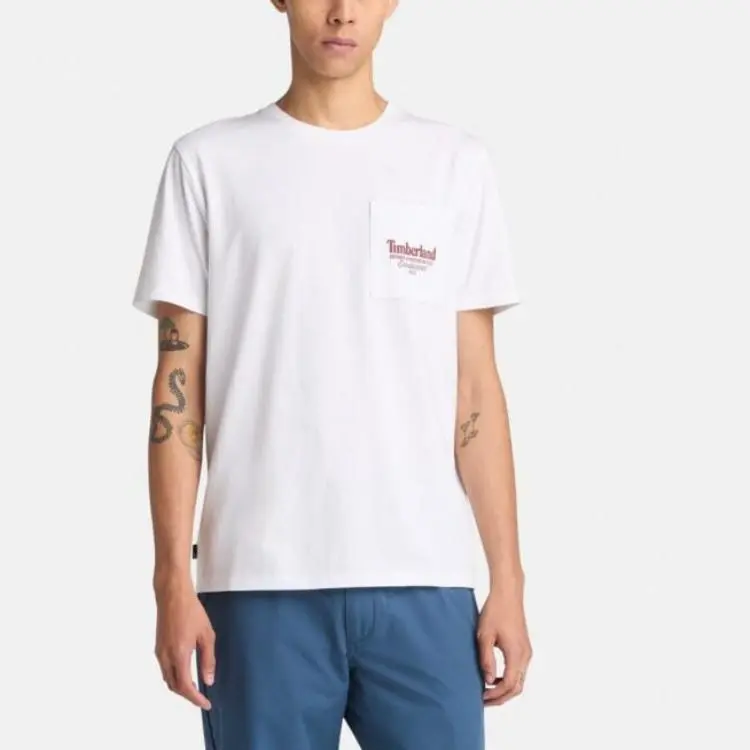 Timberland T Shirt Men's 100 White-2
