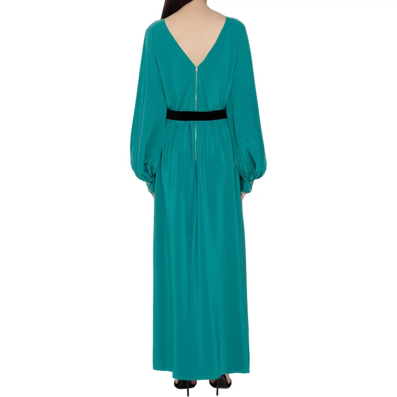 GUCCI Silk Belted Maxi Dress-3