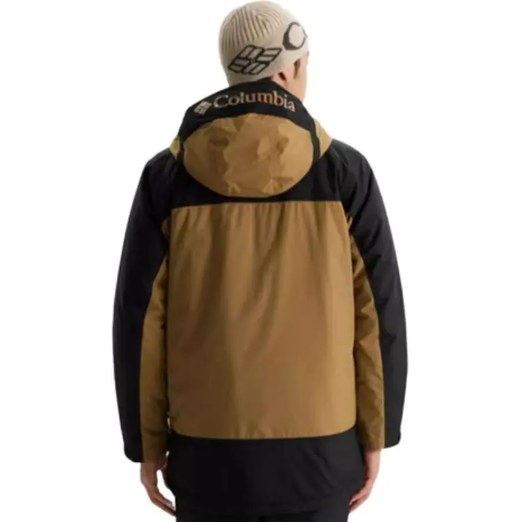Columbia Omni Heat Skiing And Paragliding Waterproof And Warm Windbreaker Jacket Men's Brown-1