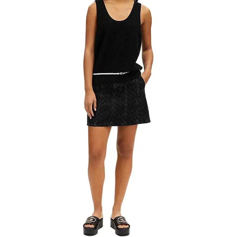 COACH Casual Short Skirts Women's Black-1