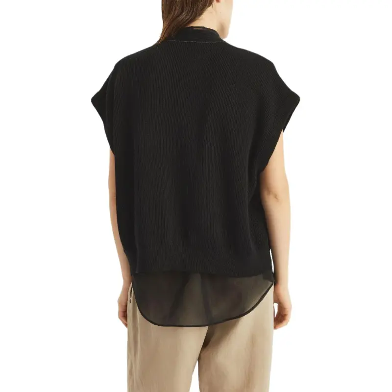 Brunello Cucinelli Layered Tied Waist Cardigan-4