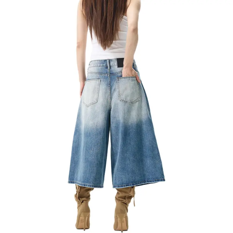 WLNEXT Loose Fit Jeans With A Cool And Stylish Premium Feel, Capri Pants, Luxury Streetwear Pants Unisex-1