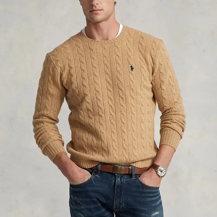 Polo Ralph Lauren Pony Embroidered Cable Knit Jumper-3