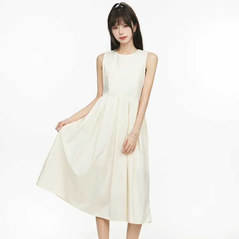SONDR Sleeveless Dresses Women's White-3