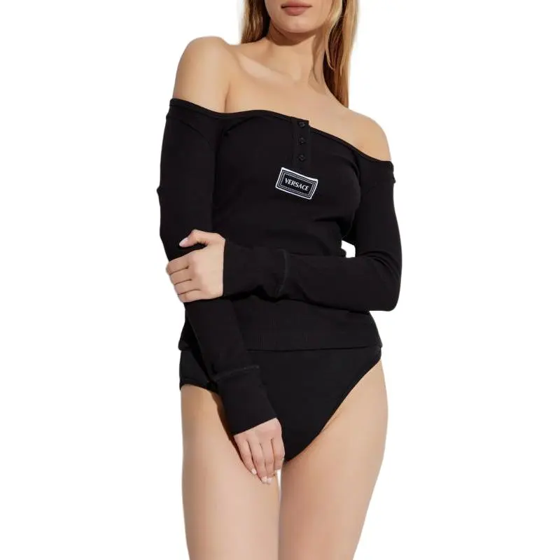 VERSACE Ribbed Lingerie Top-3