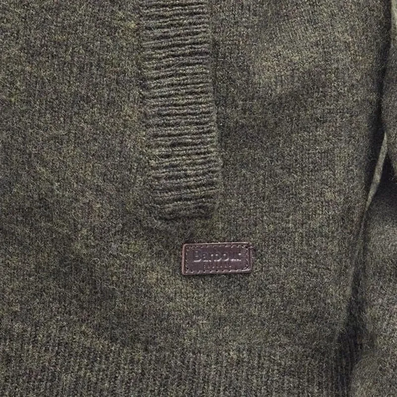 BARBOUR Logo Patch Button-Up Cardigan-7