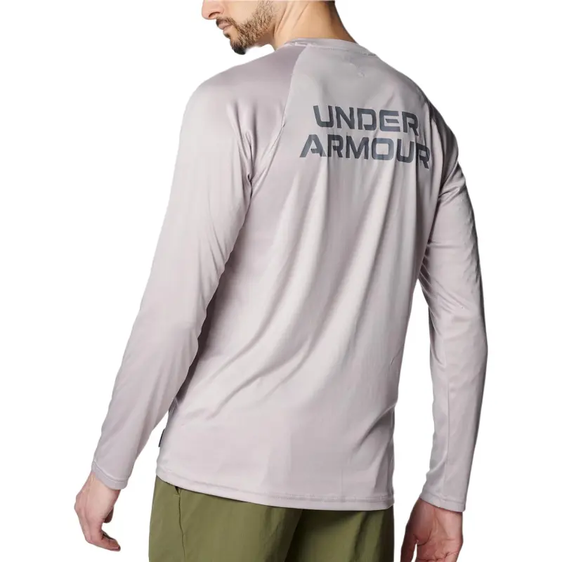 Under Armour SS25 Rash Guard T Shirt Men's Gray Daybreak-1