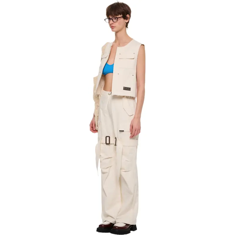 Alexia Sandra Vests Women's White-4
