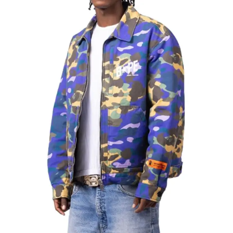 Bape X Heron Preston Mix 1st Camo Duck Trucker Jacket-4