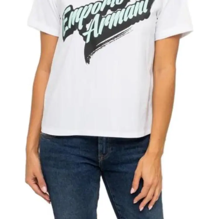 EMPORIO ARMANI T Shirts Women's White-4