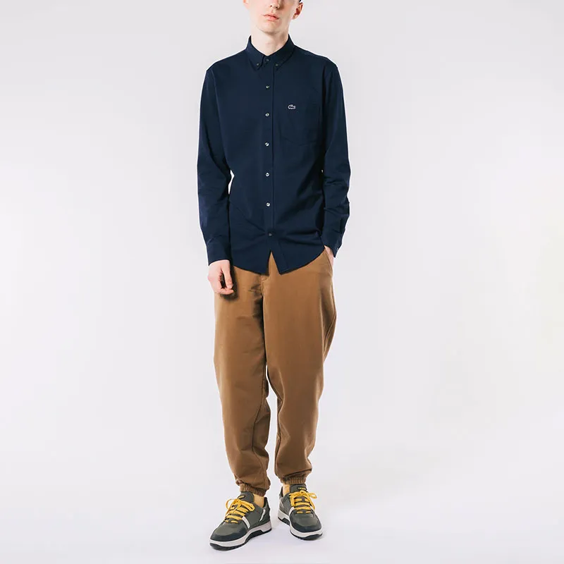 LACOSTE Shirt Men's Marine Blue-4
