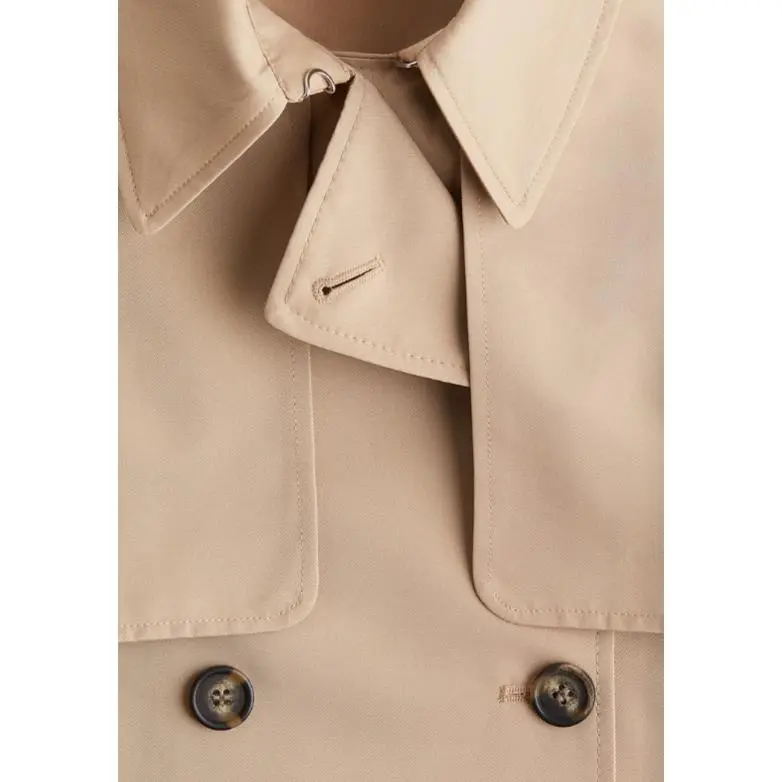 H&M Trench Coats Women's Beige-1