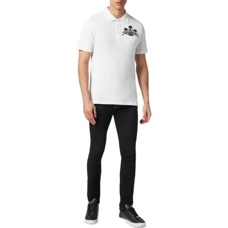 PHILIPP PLEIN Skull Logo Polo Shirt-2