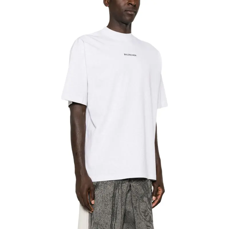 Balenciaga Logo Printed Medium Fit T Shirt-5