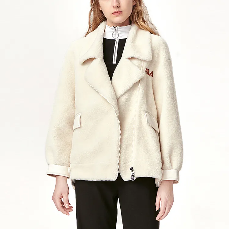 FILA Velvet Jackets Women's Beige-2