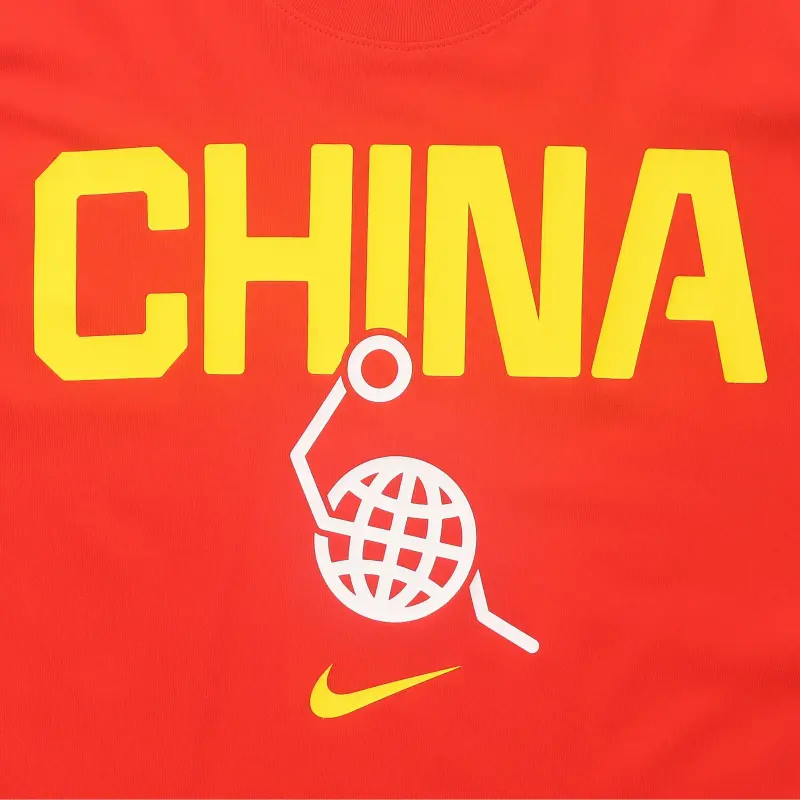 Nike T Shirt Men's Comet Red/Comet Red/White/Travel Yellow-6