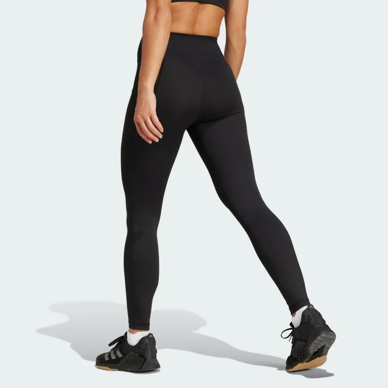 Adidas Free Shipping With AdiClub Optime Rib 7/8 Leggings-2