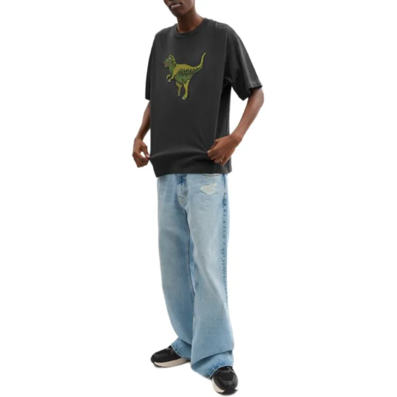 COACH T Shirts Unisex Gray-4