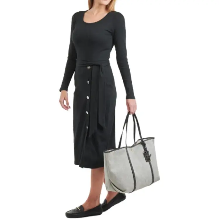 Polo Ralph Lauren Long Sleeved Dresses Women's Black-4