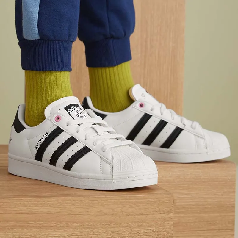 Adidas Originals André Saraiva Low Top Skateboard Shoes Beige Black Teenagers-1