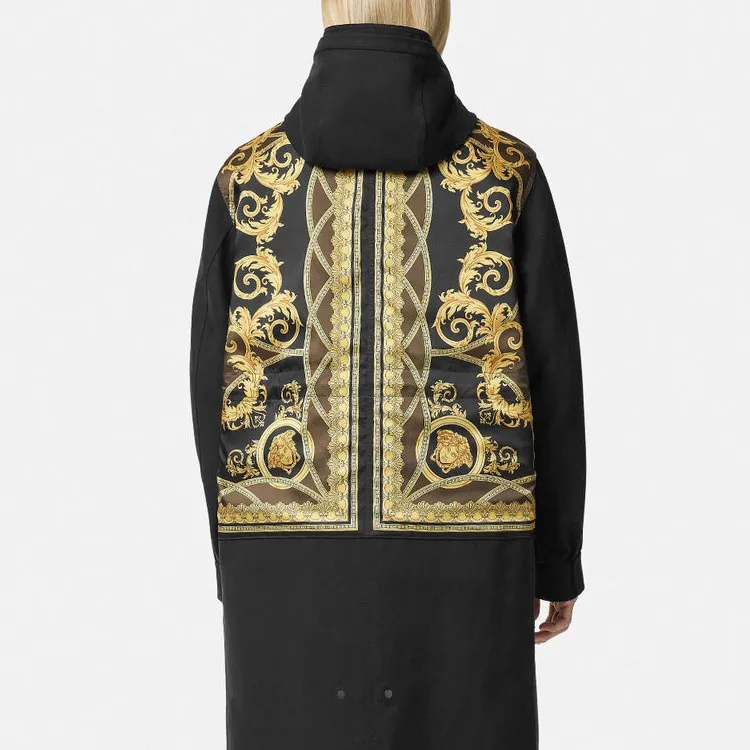 VERSACE La Coupe Des Dieux Hooded Trench Coat-5