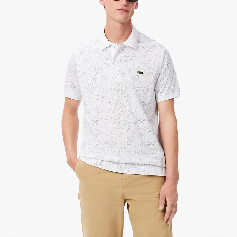 LACOSTE Flower Print L.12.12 Polo Shirt-1