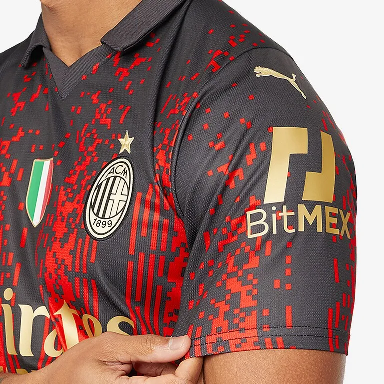 PUMA ACM X KOCHE Soccer Jerseys Men Flame Red Black-4