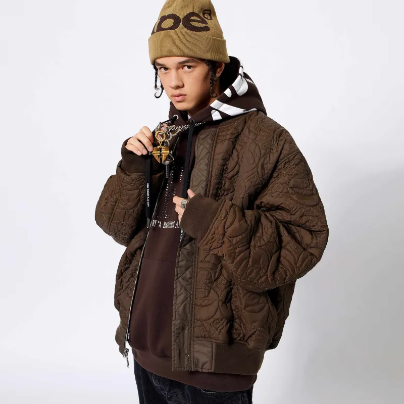 Aape Panelled Zip up Bomber Jacket-4