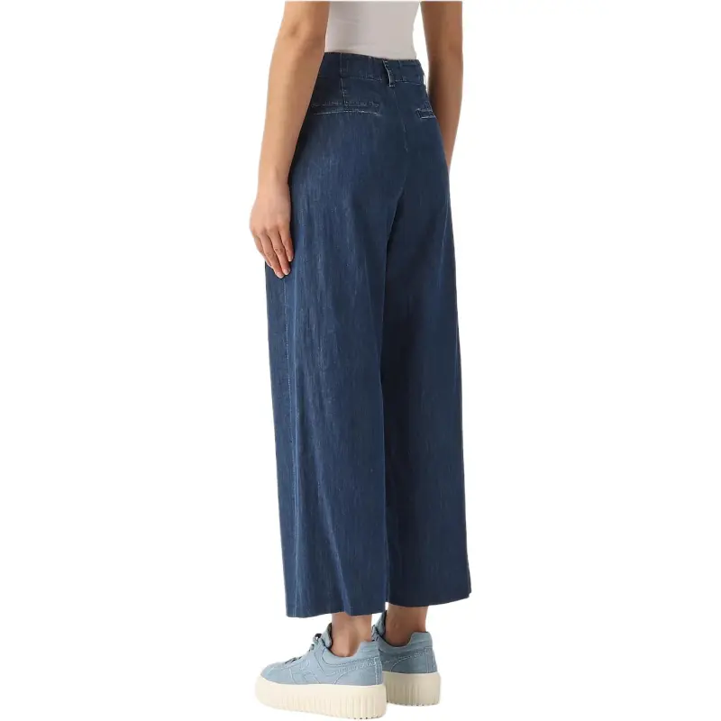 'S MAX MARA Pleat Detailed Wide Leg Jeans-1