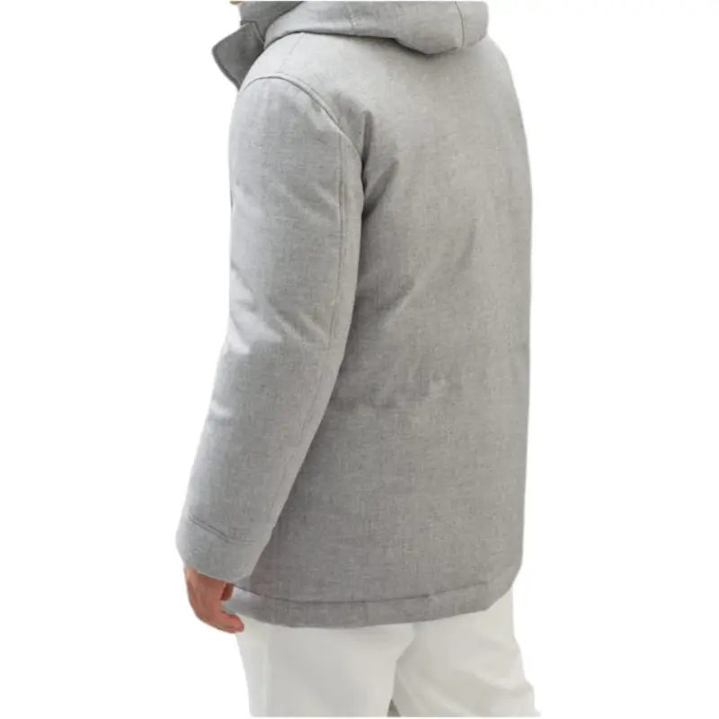 Brunello Cucinelli Coat Men's Light Gray-4
