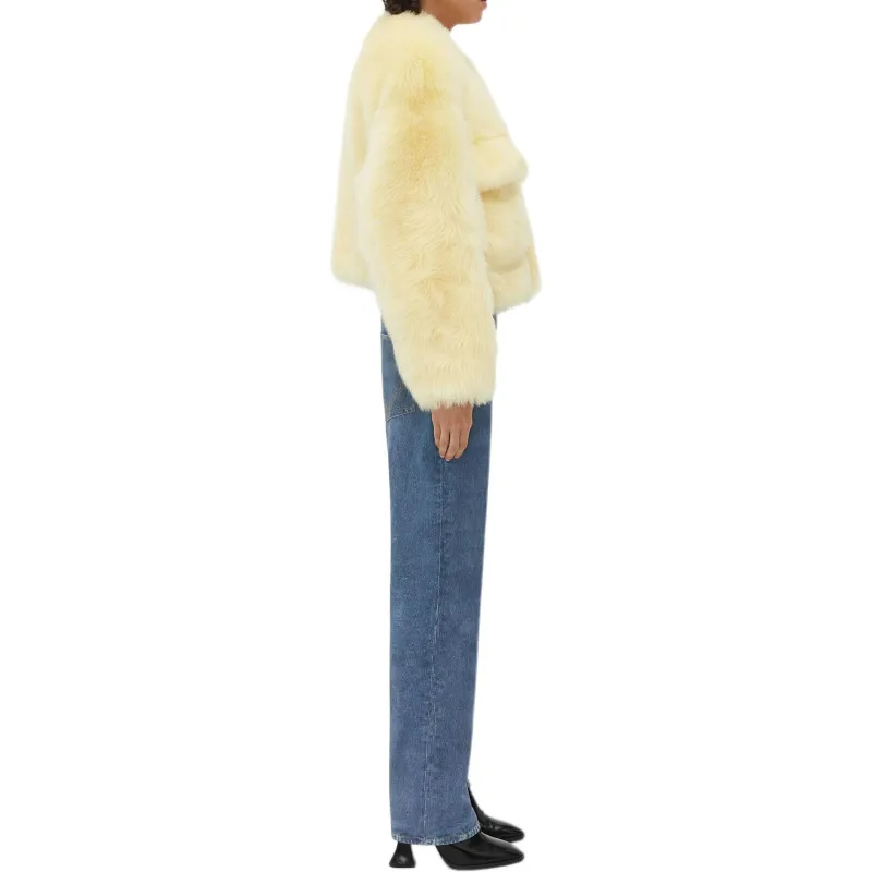 Bottega Veneta Fluffy Cropped Jacket-4