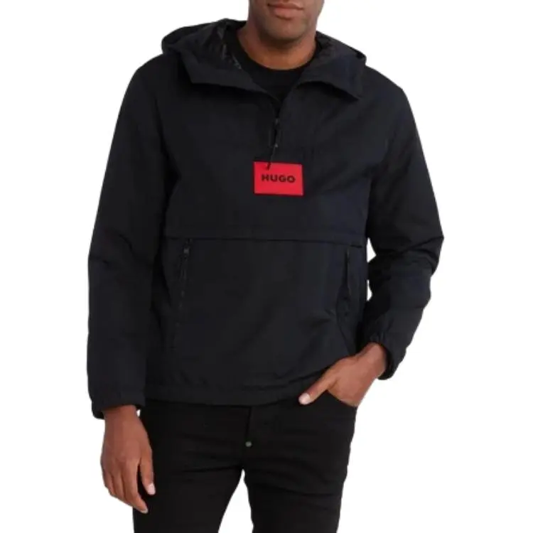 HUGO BOSS Logo Patch Hooded Jacket-2