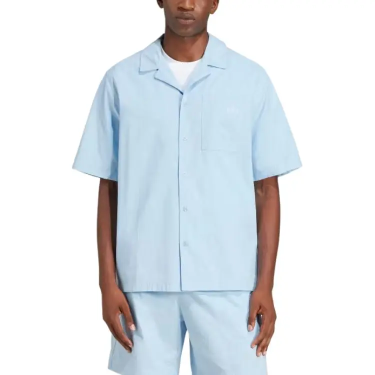 Adidas Originals Essentials Seersucker Short Sleeve Shirt-1
