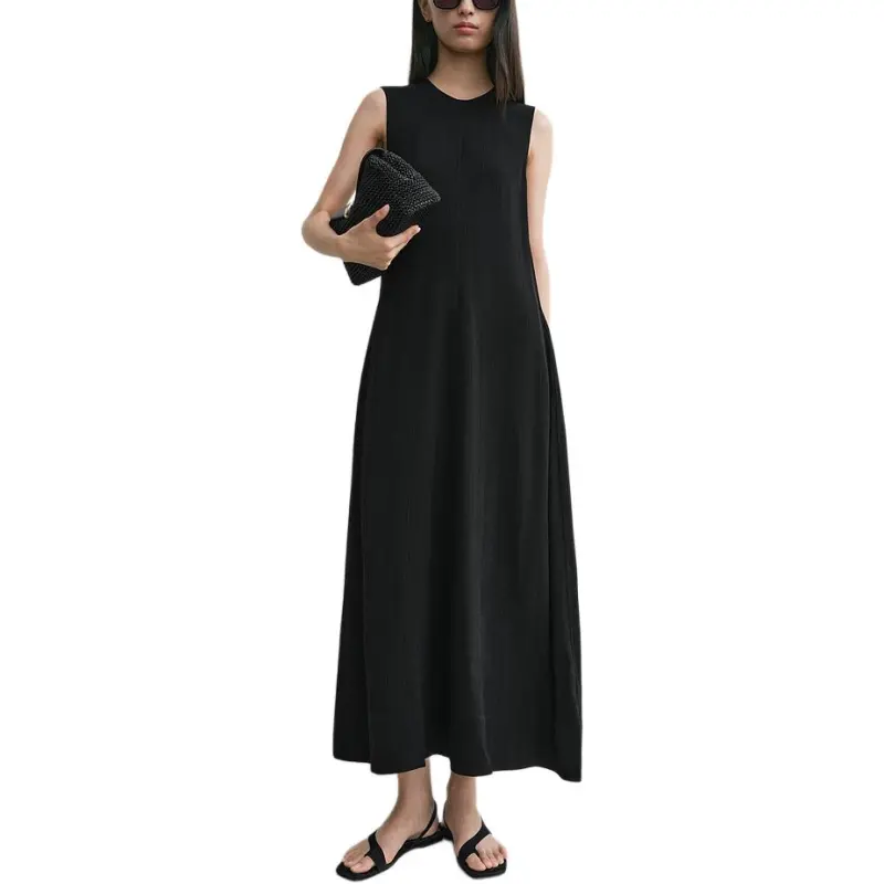 TOTEME SS25 Sleeveless Dress Women's Black-1