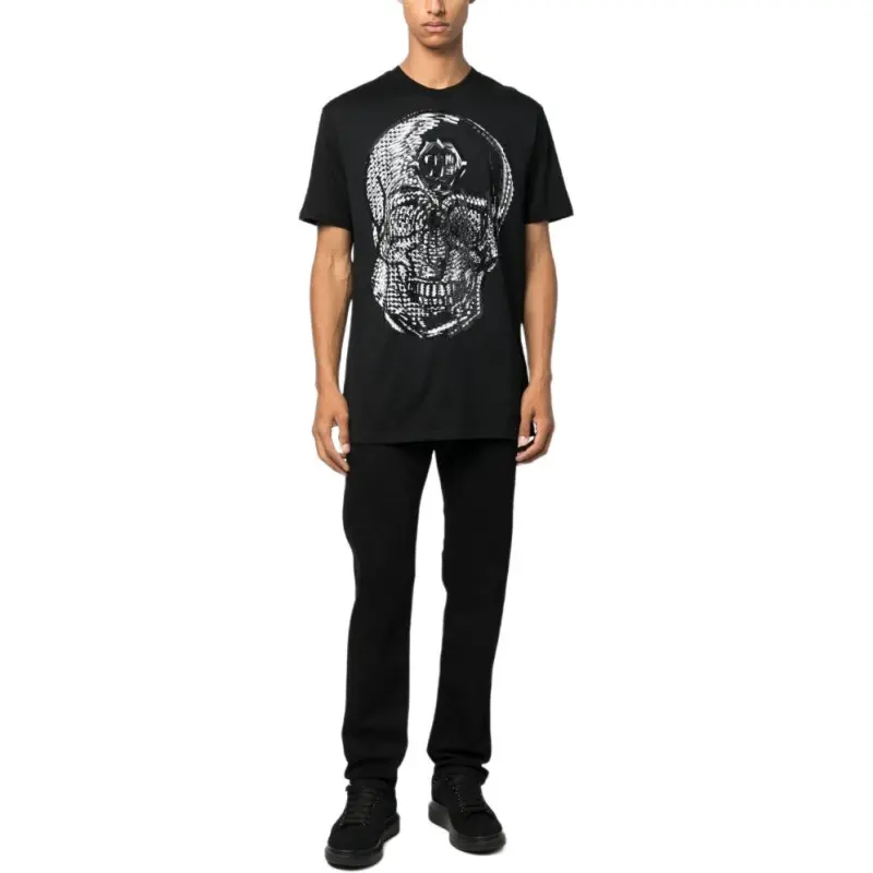 PHILIPP PLEIN Skull print Round neck T shirt-2