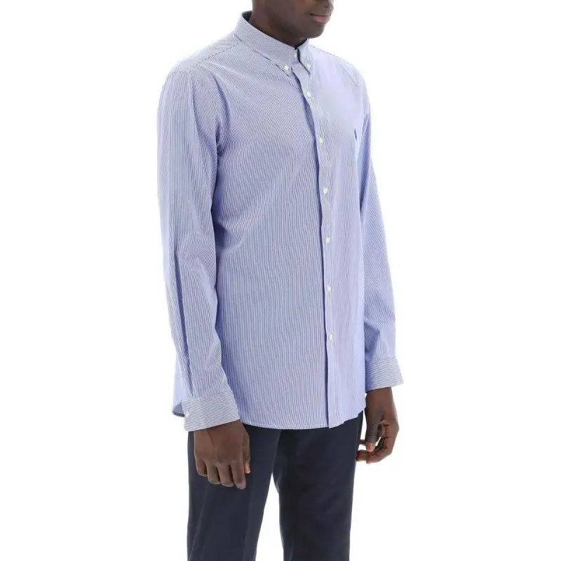 Polo Ralph Lauren Slim Fit Striped Stretch Poplin Shirt-1