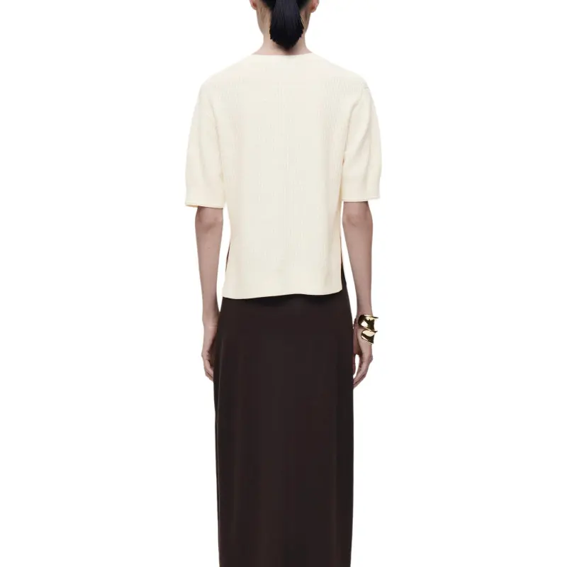 COS T Shirts Women's Ecru-3