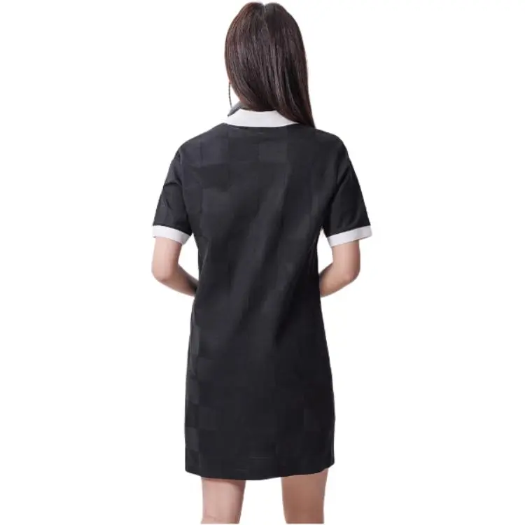 Boy London Short Sleeved Dress Women's Black/Beige White-5