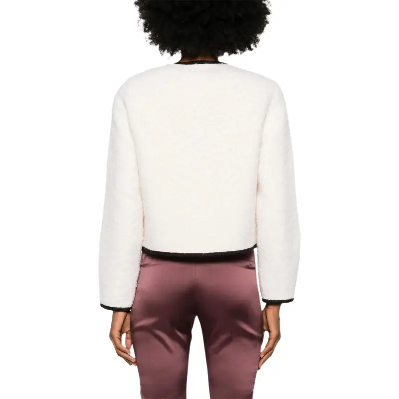 Anine Bing Brushed Effect Crewneck Blazer-2