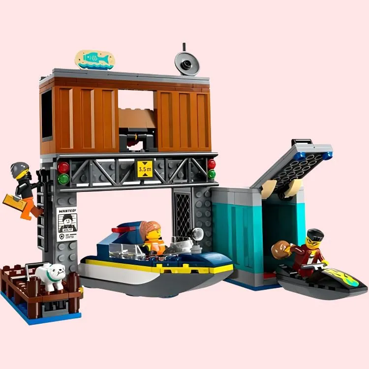 LEGO City Collection Police Patrol Boat Large Pursuit Building Blocks 311pcs 60417-3