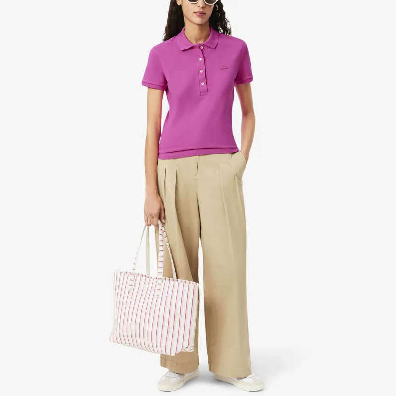 LACOSTE Logo patch Polo Top-3