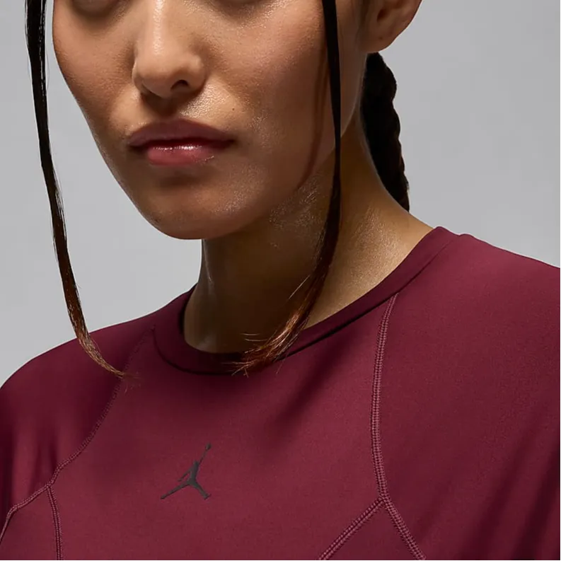 Jordan Sport Raglan Sleeve T-Shirt Women's Burgundy-3