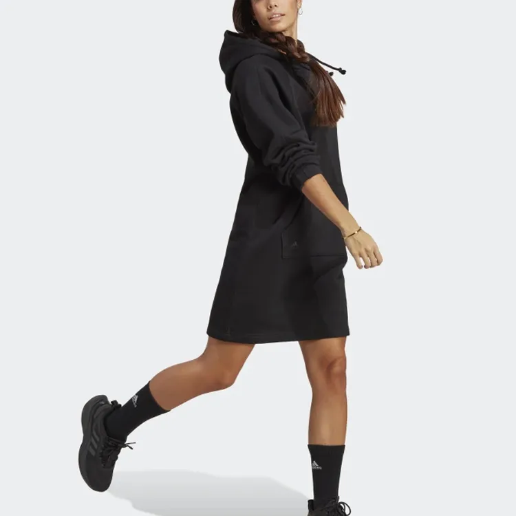 Adidas Long-Sleeved Dresses Women's Black-2