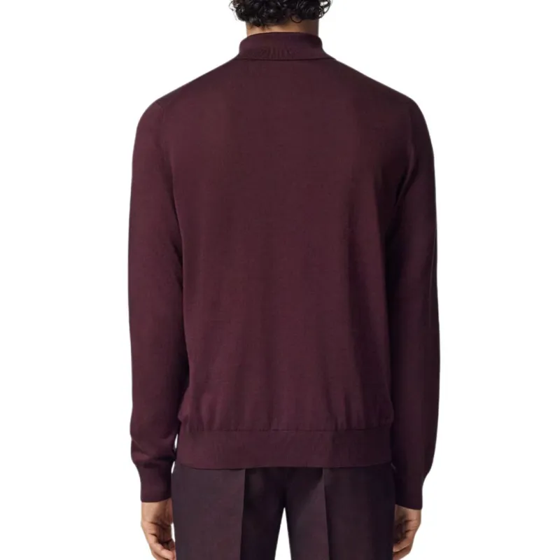 VERSACE Long Sleeved Knitted Polo Shirt-3