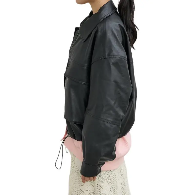 FREAK'S STORE Leather Jacket Women's Black-3