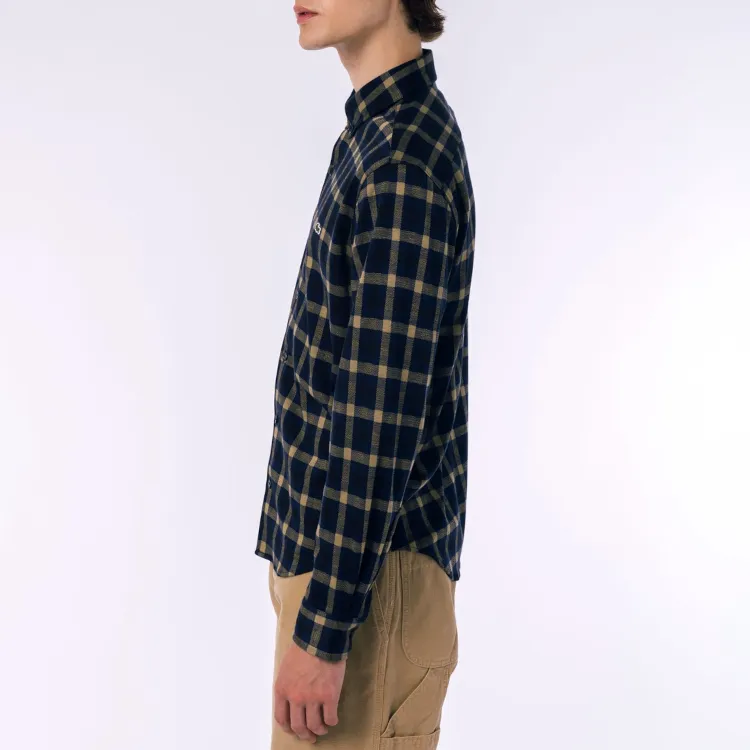 LACOSTE Shirt Men's Black/Yellow-4