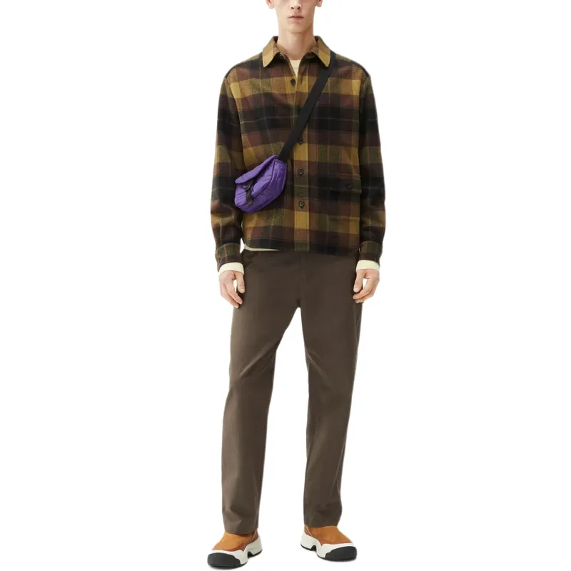 KENZO Shirts Men Brown-2