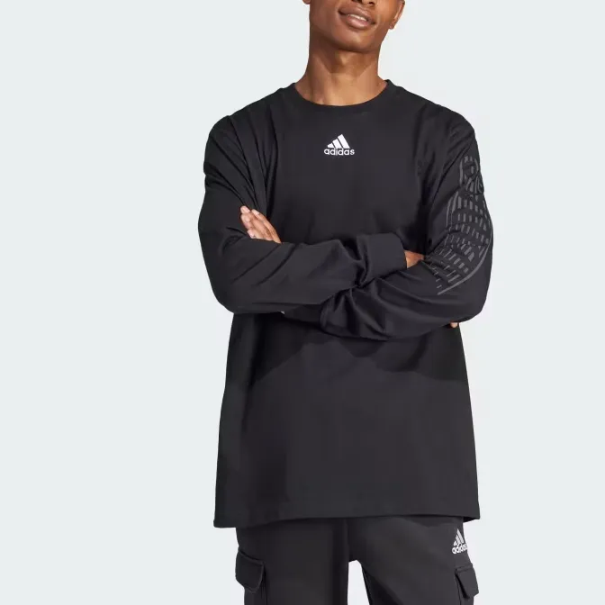 Adidas BRAND LOVE T Shirts Men Black-1
