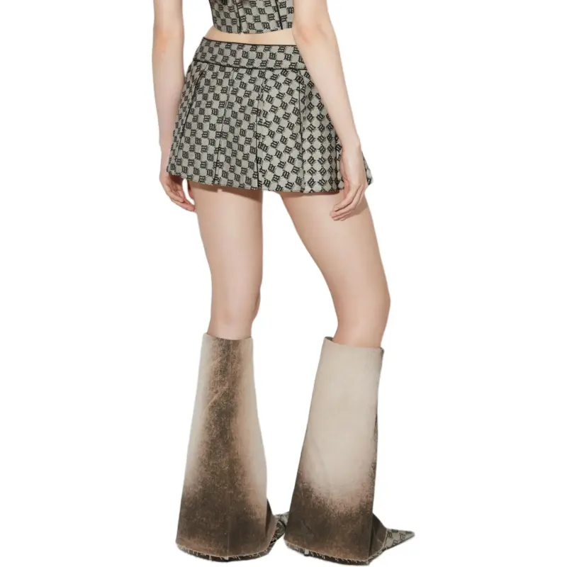 Misbhv Monogram jacquard Mini Skirt-1